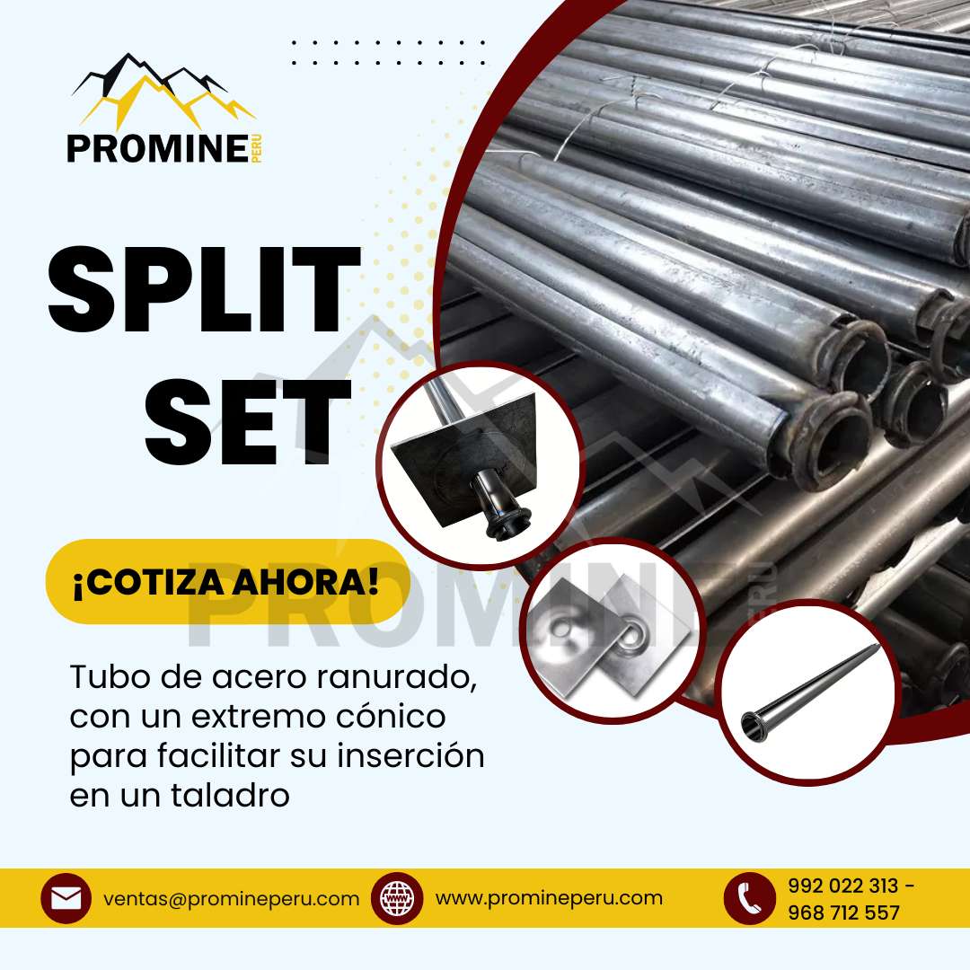 SPLIT SET-PERNO DE FRICCION Y ANCLAJE EN MINAS